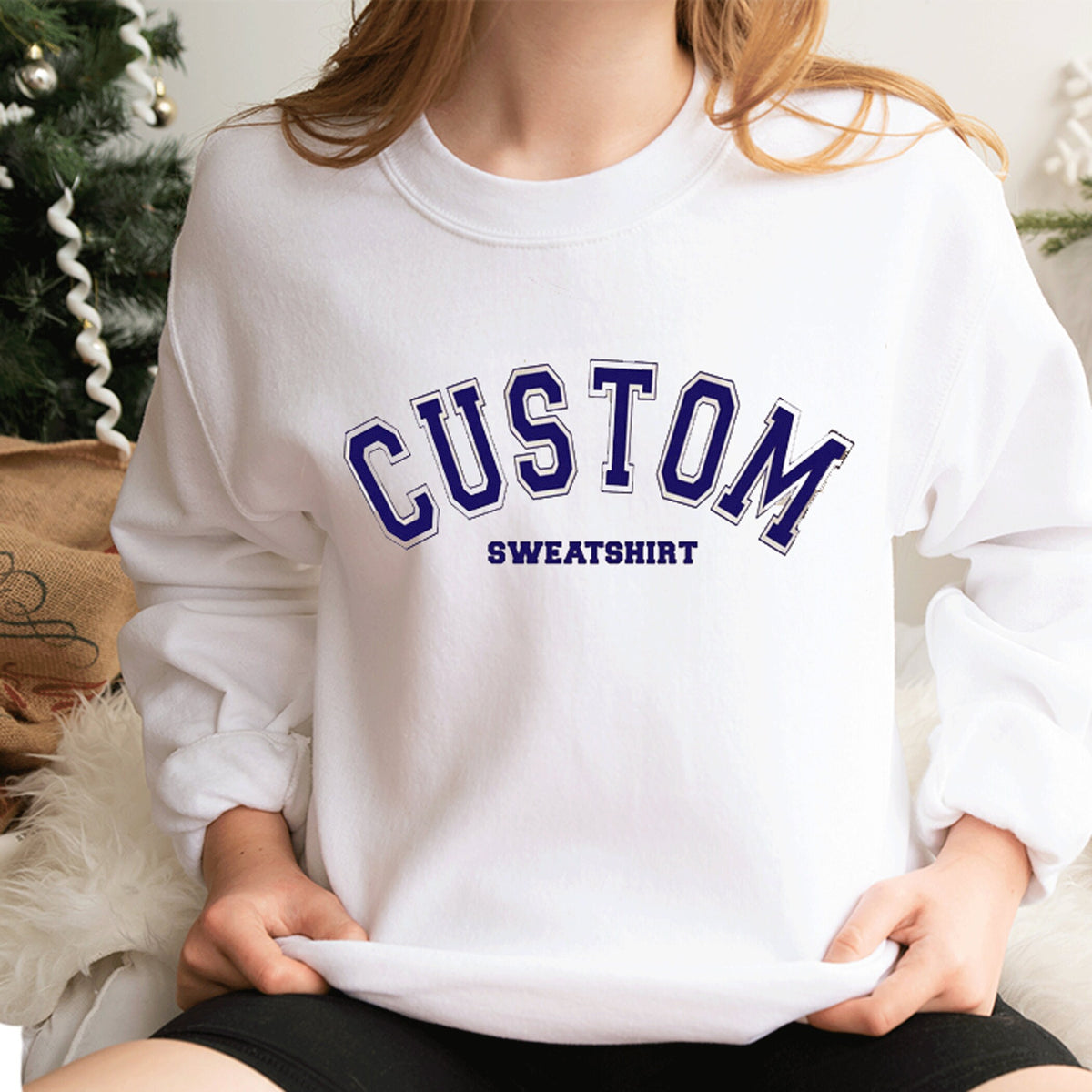 Personalized Sweatshirt, Custom Quote University College Sweatshirt, Custom Text On Sweater, Retro Sweatshirt, Custom College Sweatshirt
